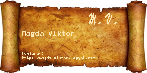 Magda Viktor névjegykártya